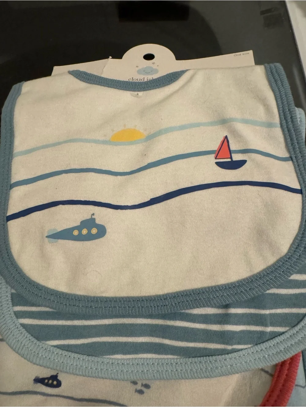 Unbranded Kids Cotton Bandana Bibs - Blue & Mint Mix (3 Pack)